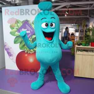 Turkis Grape maskot kostume...