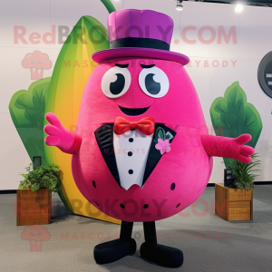 Magenta melon maskot...