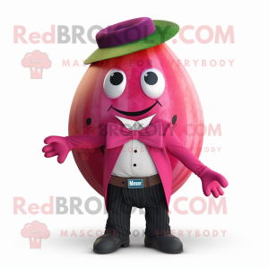 Magenta melon maskot...