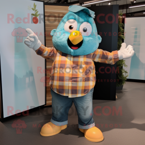 Teal Mango mascotte kostuum...