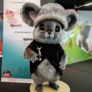 Zwarte Chinchilla mascotte...