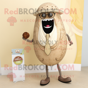 Beige Falafel Maskottchen...