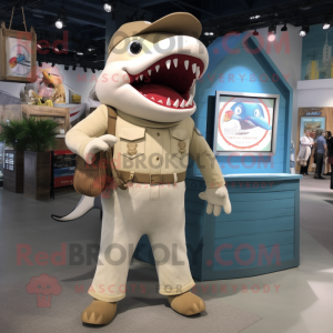 Cream Shark mascotte...