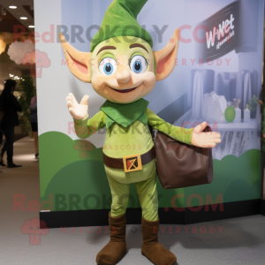 Olive Elf mascotte kostuum...