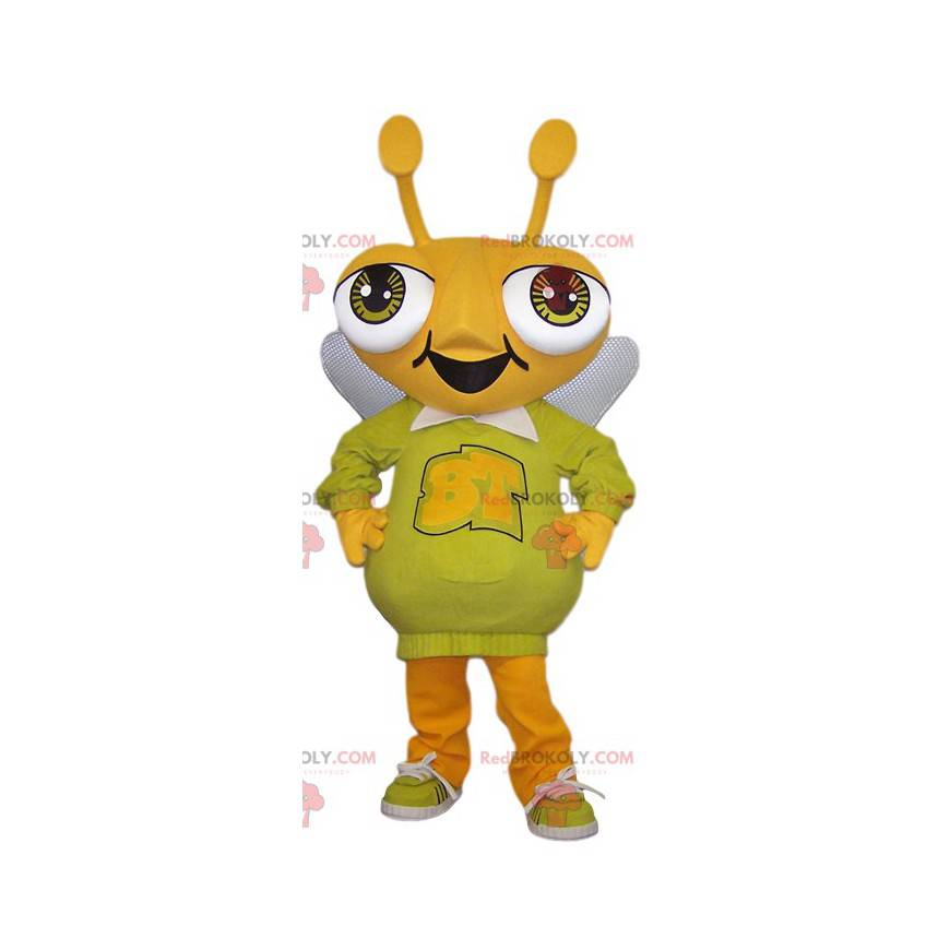 Reusachtige en grappige gele miermascotte - Redbrokoly.com