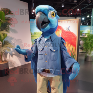 Sky Blue Macaw mascotte...