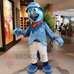 Sky Blue Macaw mascotte...