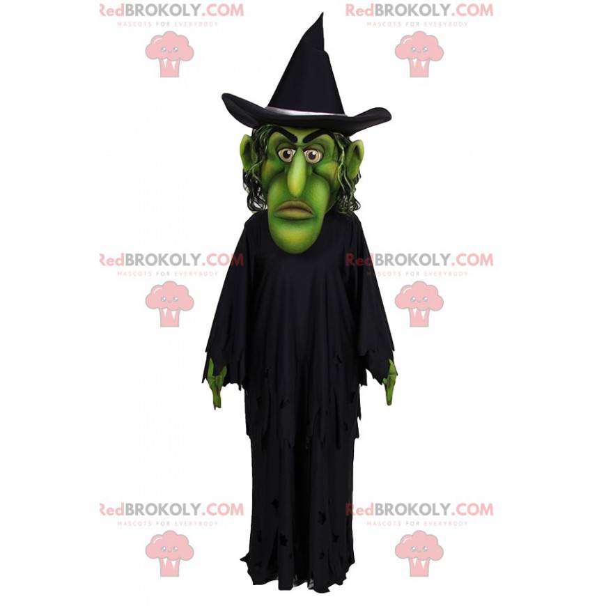 Green wizard mascot with his cape and black hat - Redbrokoly.com Green wizard mascot with his cape and black hat - Redbrokoly.com
