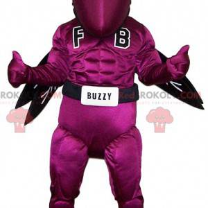 Mascotte de guêpe fushia originale et dynamique - Redbrokoly.com