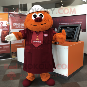 Maroon Orange maskot...