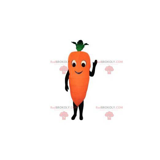 Mascotte gigante e sorridente della carota - Redbrokoly.com