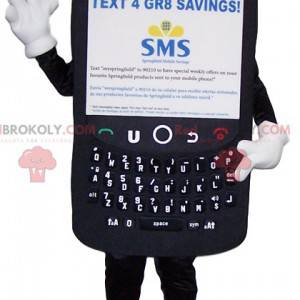 Giant black cell phone mascot - Redbrokoly.com