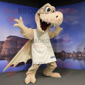 Beige Pterodactyl mascotte...