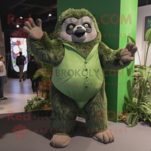 Green Giant Sloth maskot...