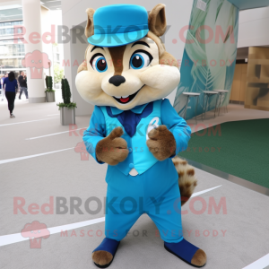 Cyan Chipmunk mascotte...