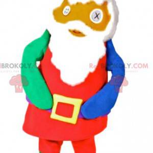 Buntes und originales Weihnachtsmann-Maskottchen -