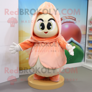 Peach Oyster maskot kostume...