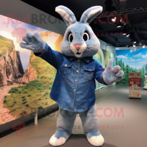 Blue Wild Rabbit mascotte...