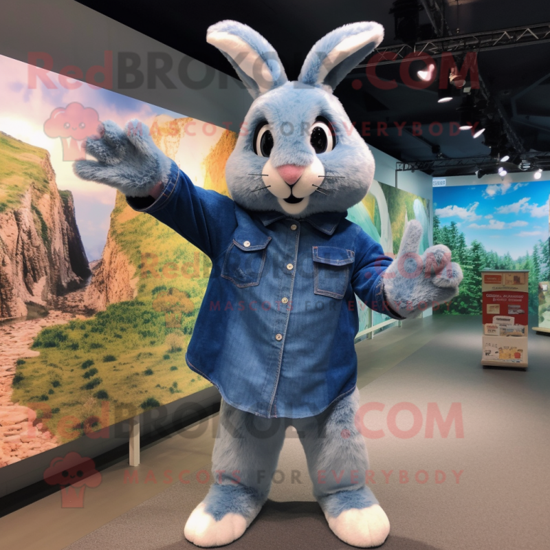  Blue Bunny Mascot Costume : Clothing, Shoes & Jewelry