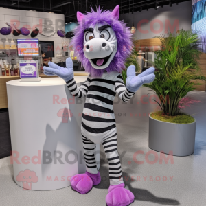 Lavendel Zebra mascotte...