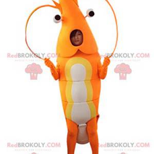 Mascotte de homard géant et ses grands antennes - Redbrokoly.com