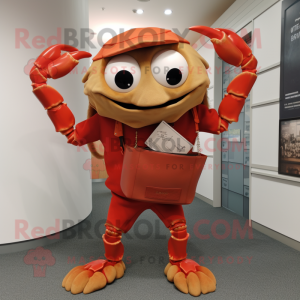 Rust Crab mascotte kostuum...