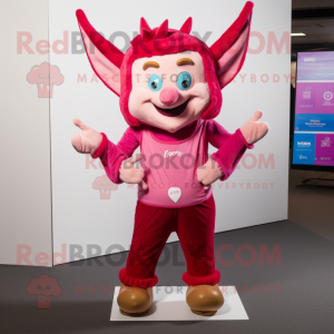 Magenta tandenfee mascotte...