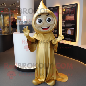 Gouden vampier mascotte...