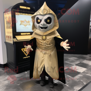 Gold Vampire maskot drakt...