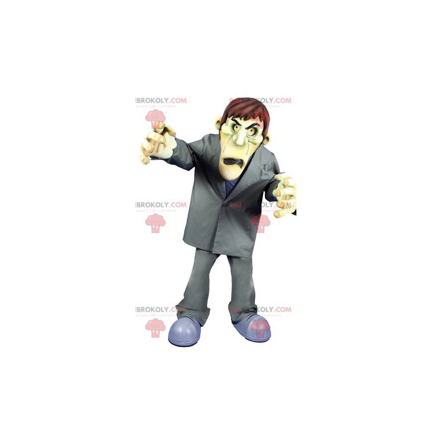 Mascot of the monstrous Frankenstein in gray costume - Mascot of the monstrous Frankenstein in gray costume -