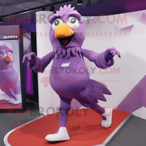 Purple Fried Chicken maskot...