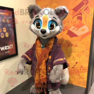 Rust Civet maskot kostume...