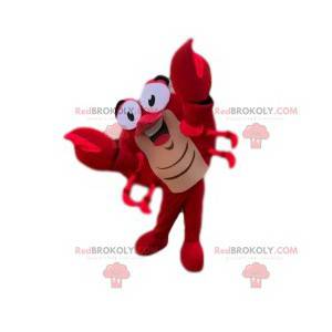 Mascote caranguejo vermelho muito engraçado - Redbrokoly.com