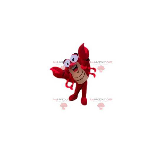 Zeer grappige rode krab mascotte - Redbrokoly.com