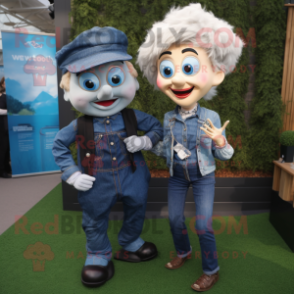 nan Guinness mascot costume character dressed with a Denim Shirt and Smartwatches