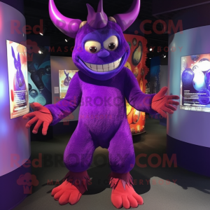 Purple Demon mascotte...