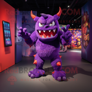 Purple Demon mascotte...