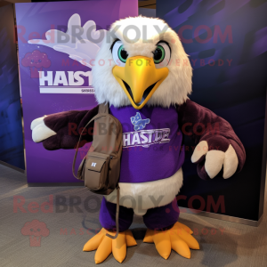 Purple Haast S Eagle maskot...