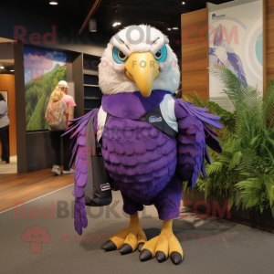 Purple Haast S Eagle maskot...