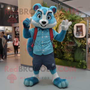 Cyan Badger mascotte...