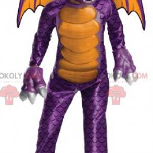 Very threatening purple and yellow devil mascot - Redbrokoly.com