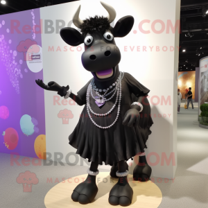 Black Cow maskot kostym...