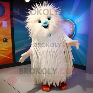 White Porcupine mascotte...