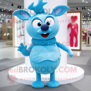 Sky Blue Elk mascotte...