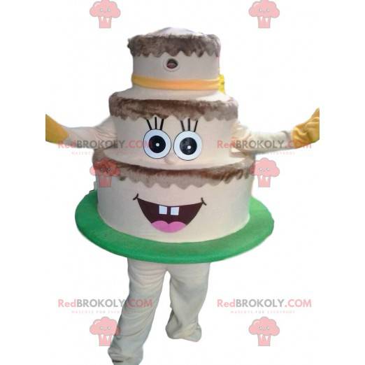 3-stufiges Cream Cake Maskottchen - Redbrokoly.com