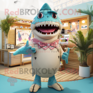 Cream Shark mascotte...