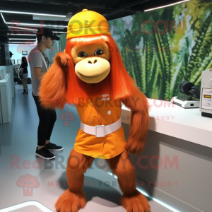 Pomarańczowy orangutan w...