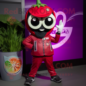 Magenta tomat maskot...