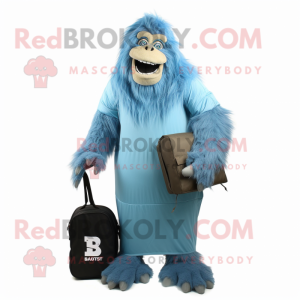 Blue Sasquatch mascotte...