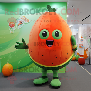 Orange Vandmelon maskot...